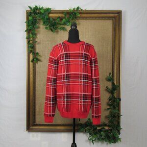 Mens Charter Club Plaid Family Crewneck Sweater